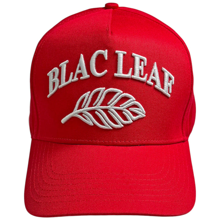 Blac Leaf Logo Core Red Trucker Hat
