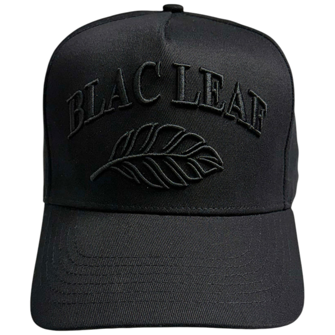 Blac Leaf Logo Core Black Trucker Hat