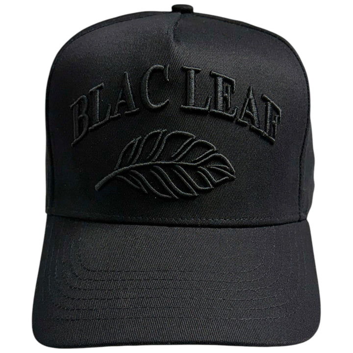 Blac Leaf Logo Core Black Trucker Hat