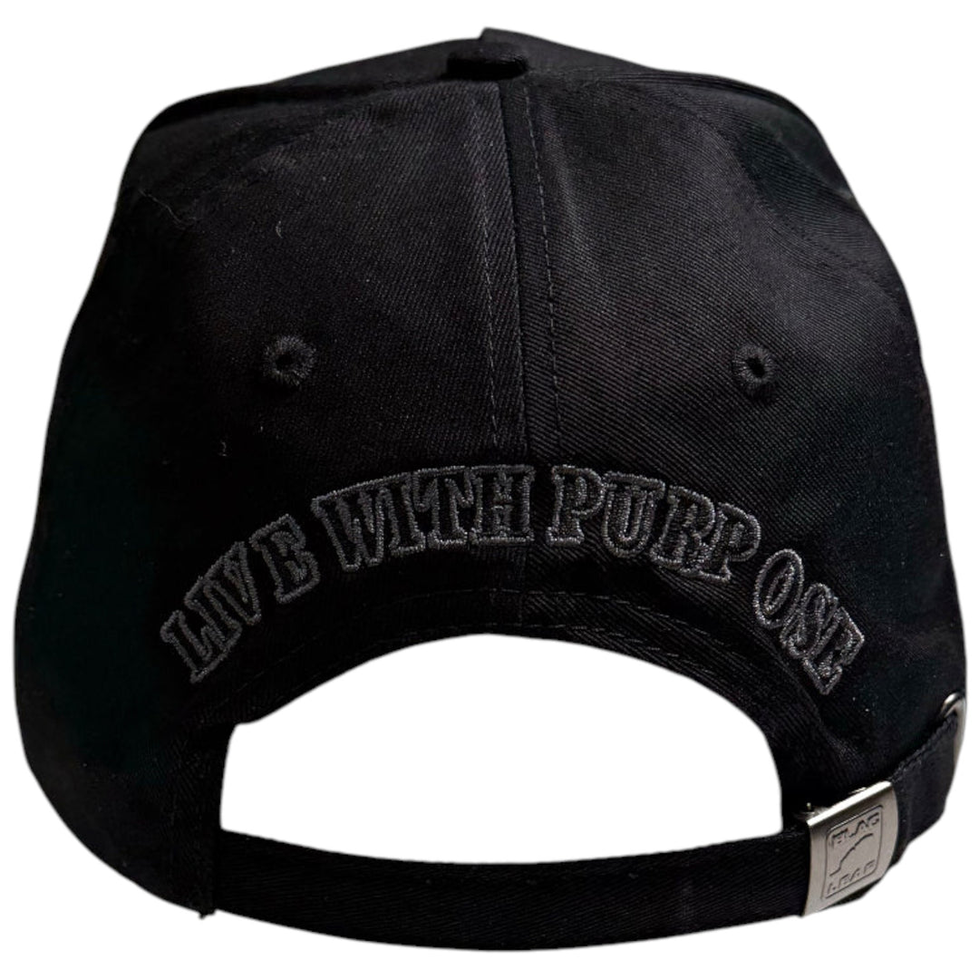 Blac Leaf Logo Core Black Trucker Hat