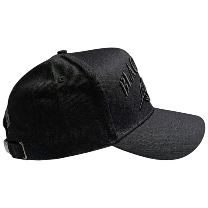 Blac Leaf Logo Core Black Trucker Hat