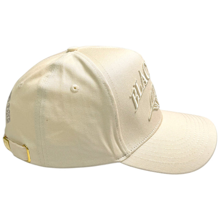 Blac Leaf Logo Core Cream Trucker Hat