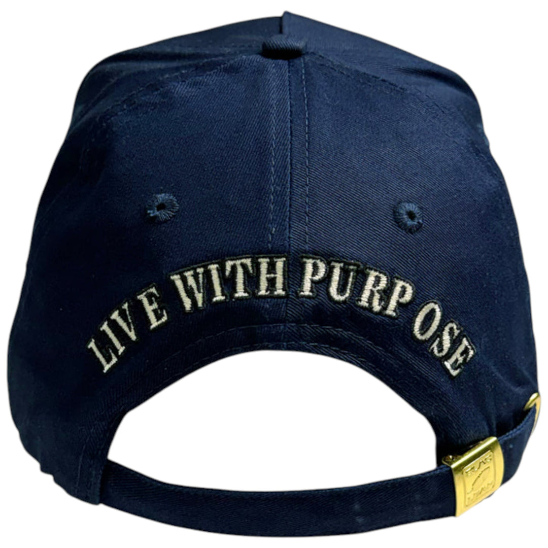 Blac Leaf Logo Core Navy Trucker Hat