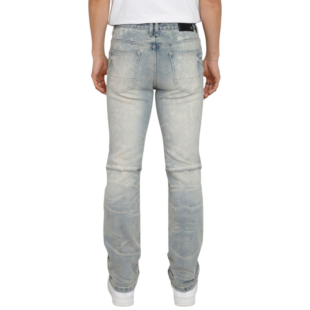 Smoke Rise Heavy Rip & Repair Jean Bergamo Blue