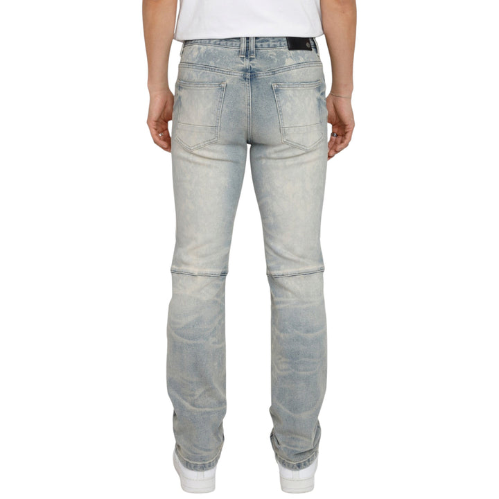 Smoke Rise Heavy Rip & Repair Jean Bergamo Blue
