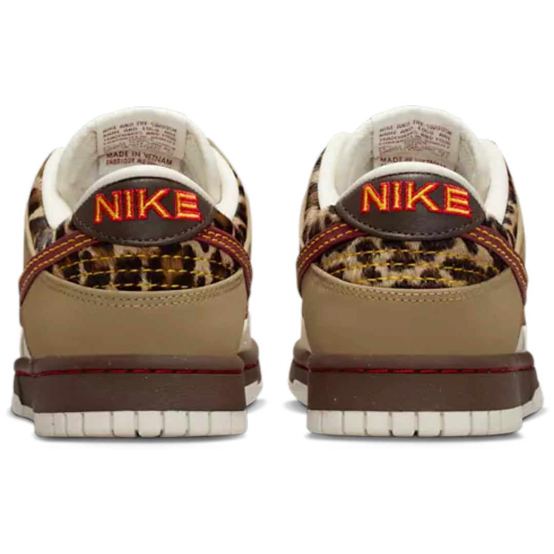 Nike Wmns Dunk Low Retro Khaki Team Red Pearl ...