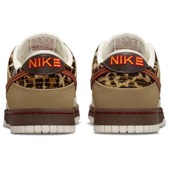 Nike Wmns Dunk Low Retro Khaki Team Red Pearl ...