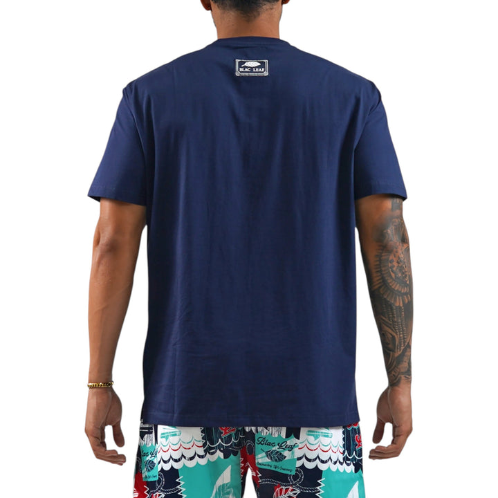 Blac Leaf Embracing Life's Journey Shirt Navy