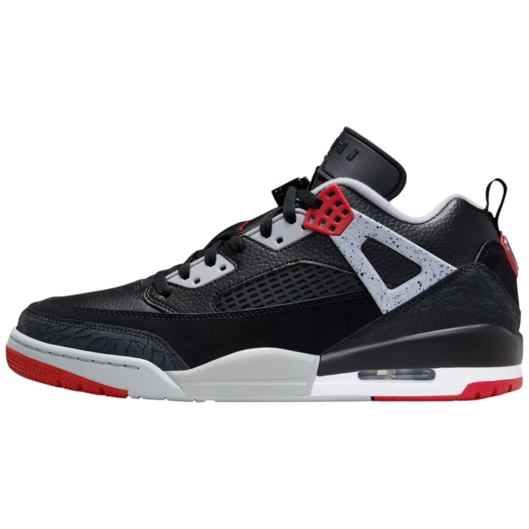 Jordan Spizike Low “Bred”Black Wolf Grey Gym Red