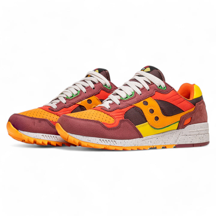 Saucony Unisex Shadow 5000 Orange, Yellow, Burgundy