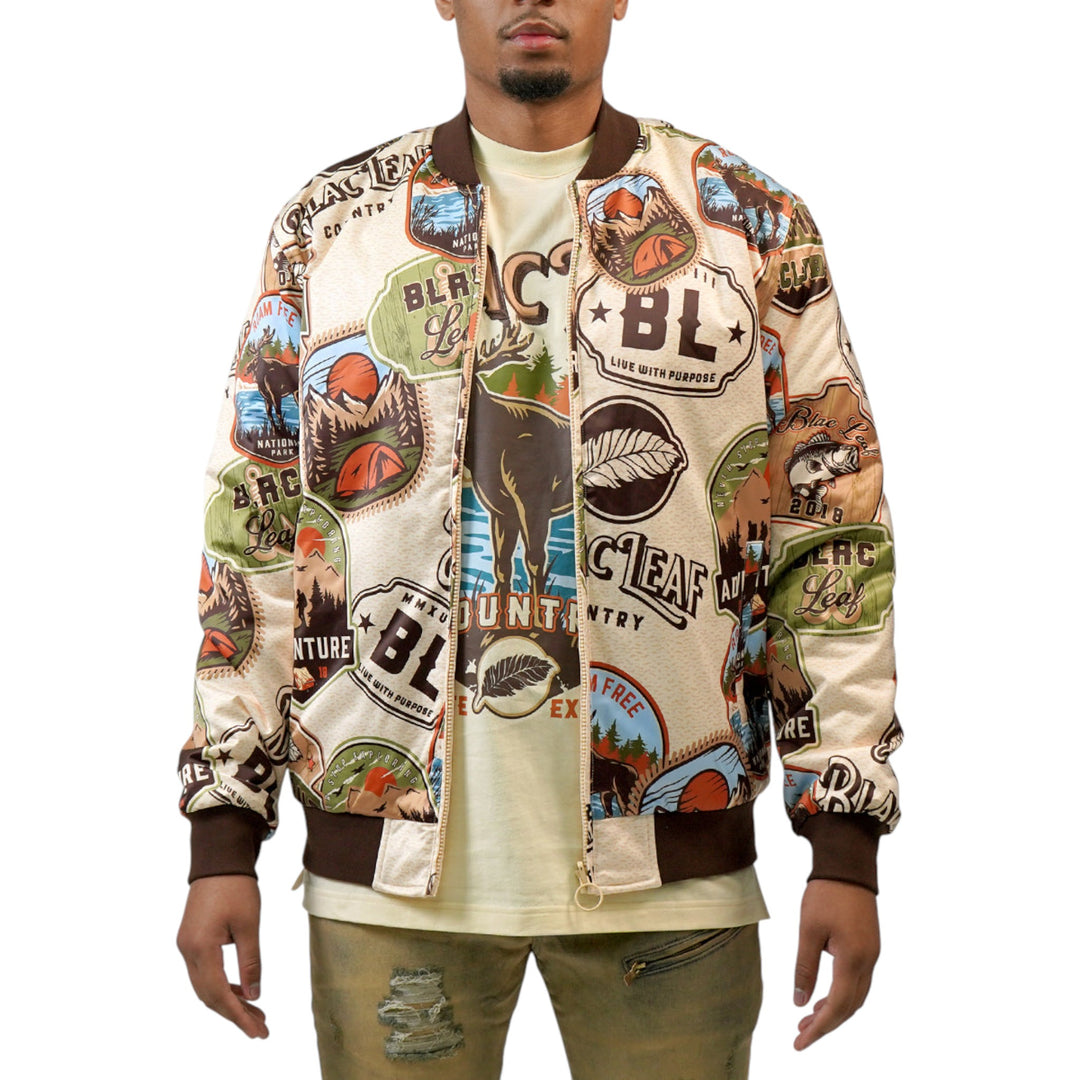 Blac Leaf Hunting Club Reversible Bomber Jacket