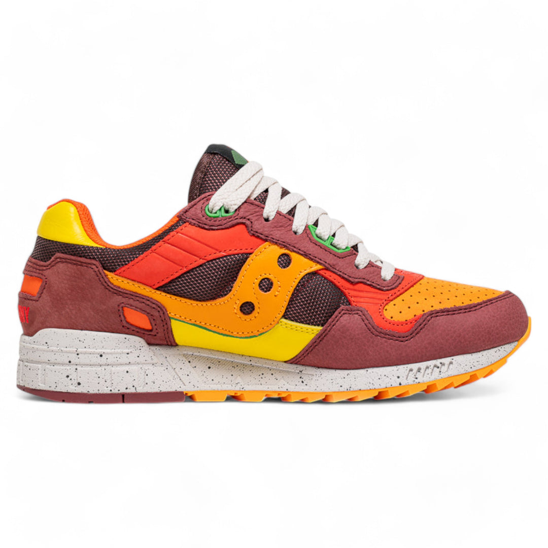 Saucony Unisex Shadow 5000 Orange, Yellow, Burgundy