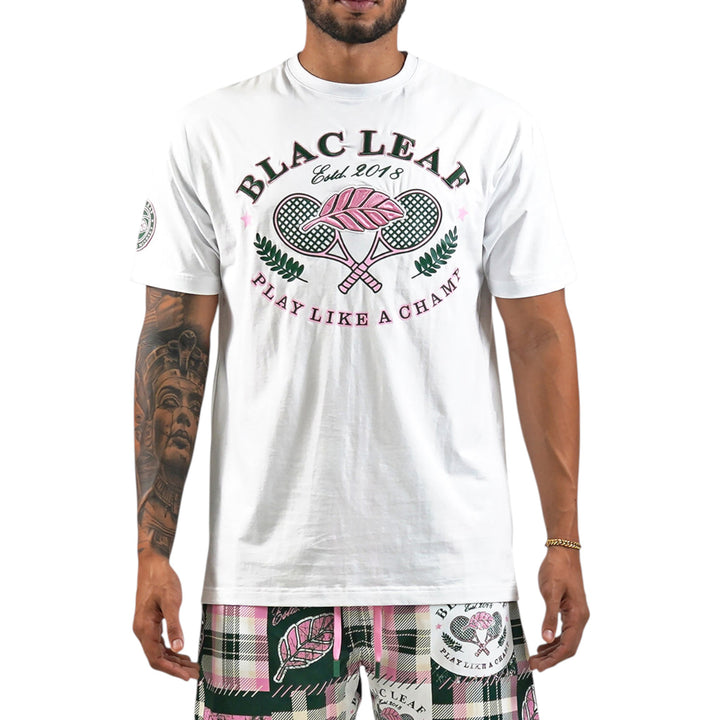 Blac Leaf Play Like A Champ White Shirt