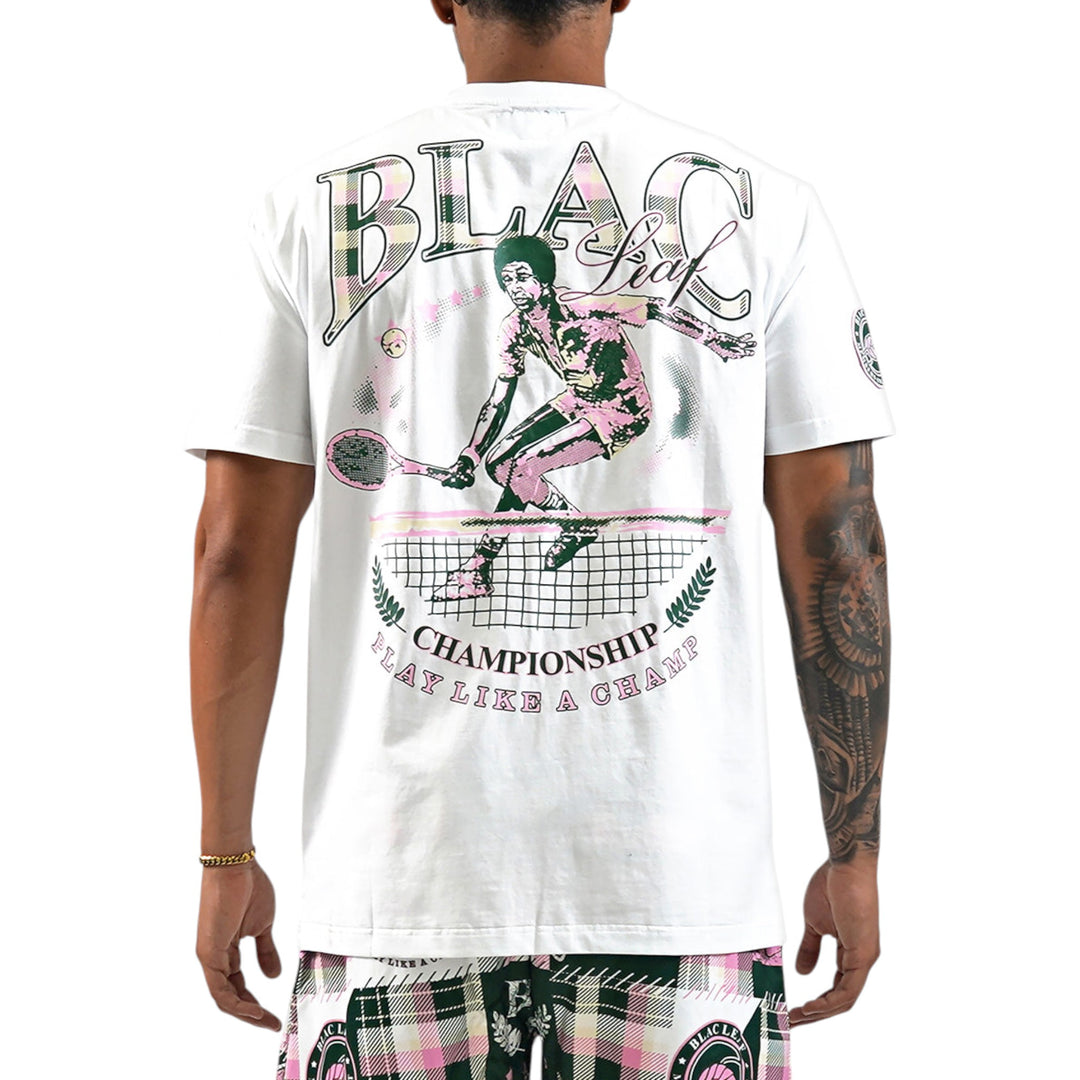 Blac Leaf Play Like A Champ White Shirt