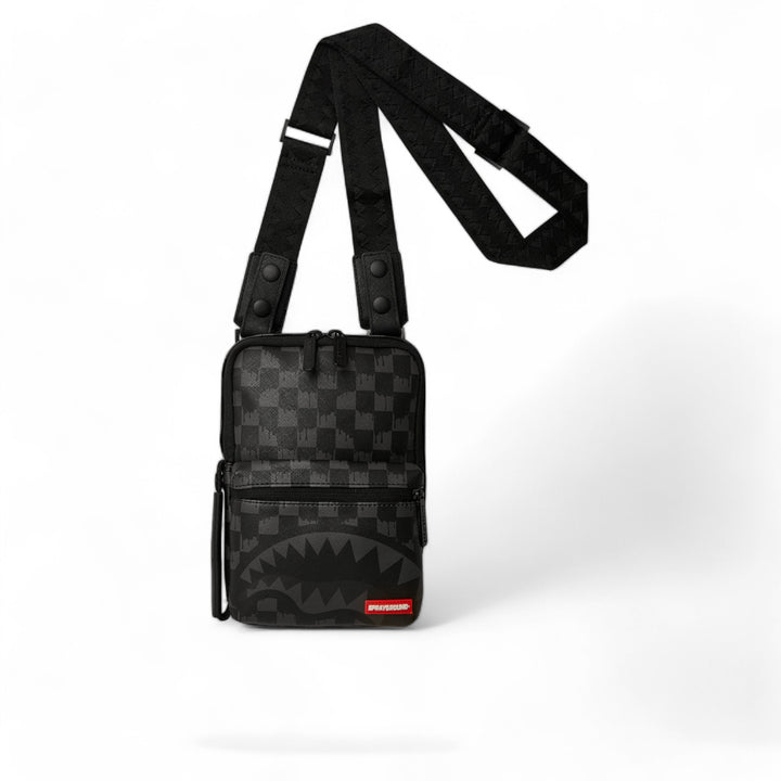 Sprayground Hangover Drip Check Sling Bag