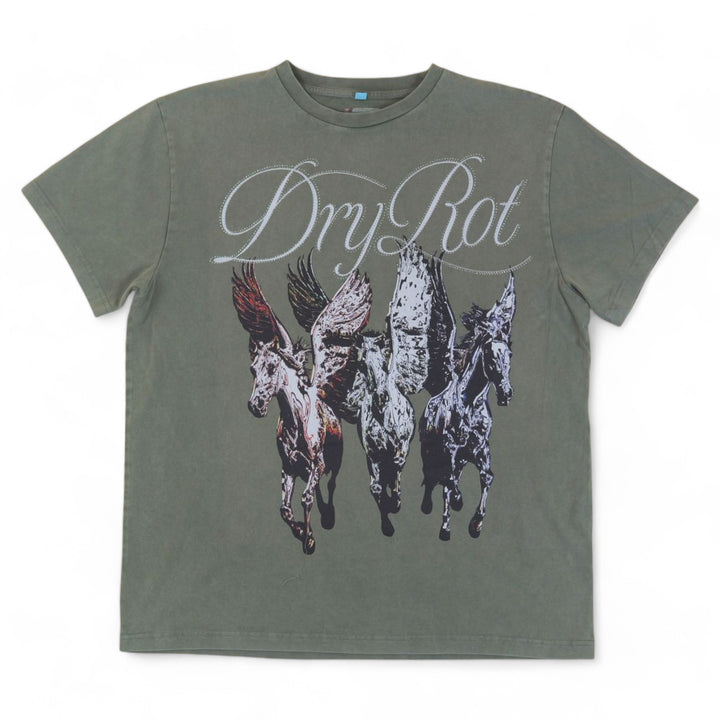 Dry Rot Pegasus Tee Olive