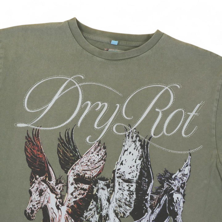 Dry Rot Pegasus Tee Olive