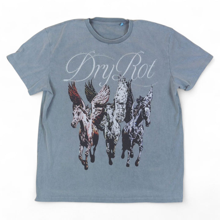 Dry Rot Pegasus Tee Grey