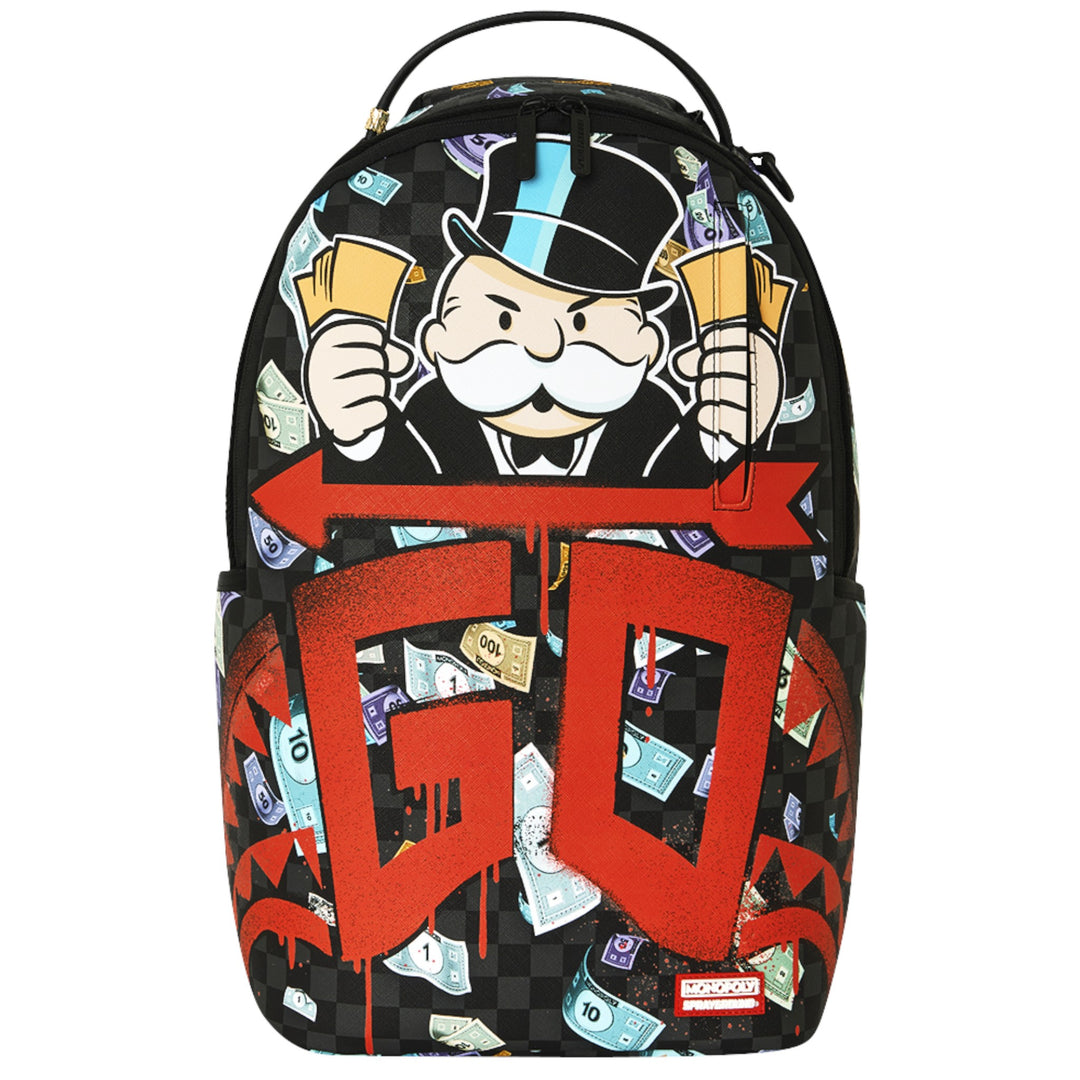 Sprayground MONOPOLY GO SHARKMOUTH STENCIL DLXSV BACKPACK