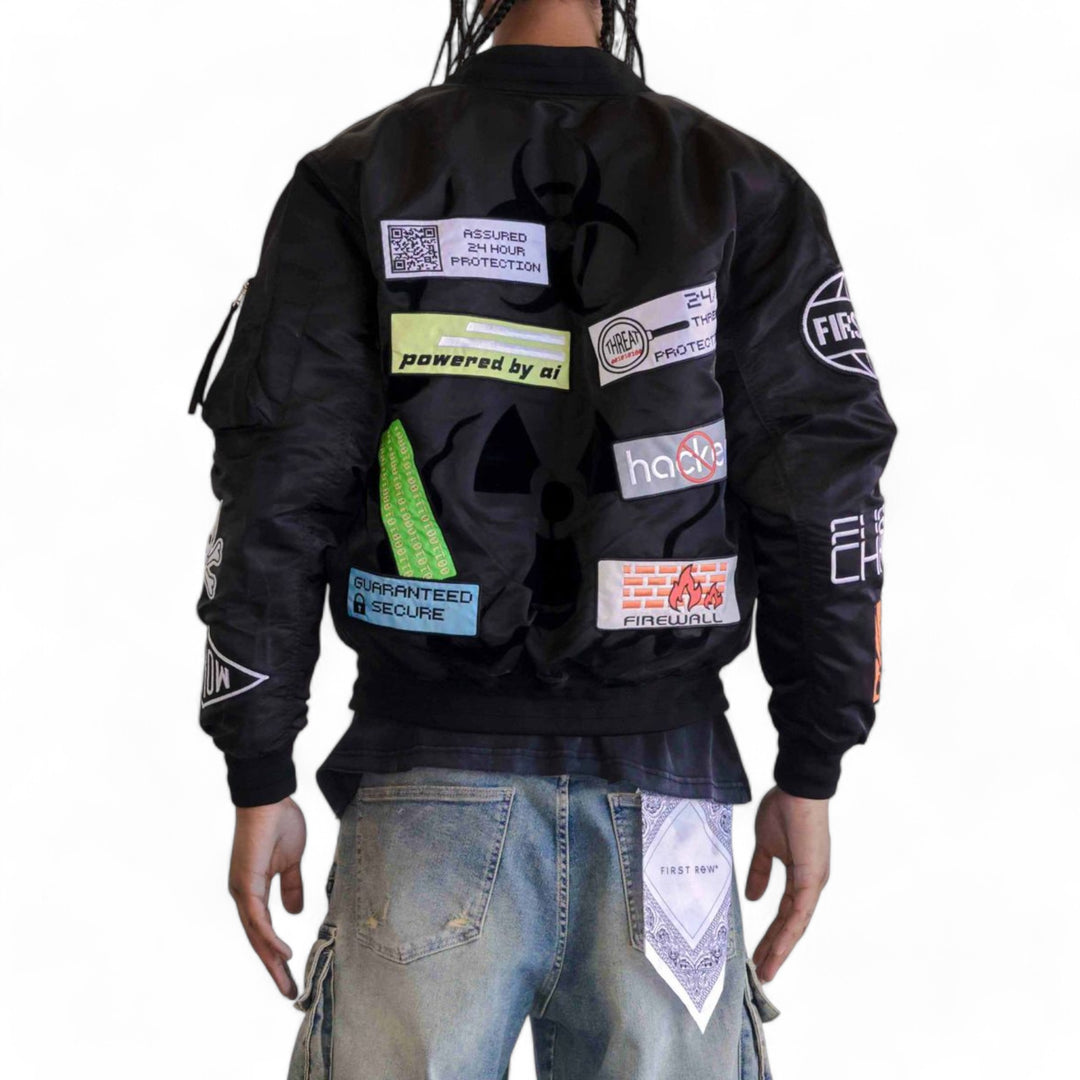 First Row Caution Multi Patches MA-1 Jacket