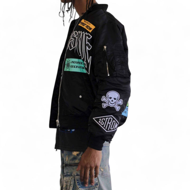 First Row Caution Multi Patches MA-1 Jacket