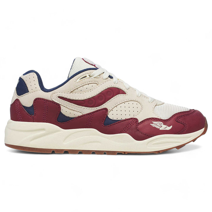 Saucony Grid Shadow 2 Ivy League Cream/ Burgundy