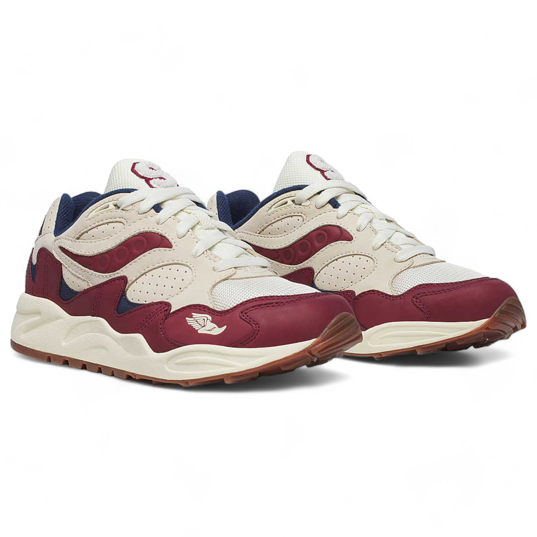 Saucony Grid Shadow 2 Ivy League Cream/ Burgundy