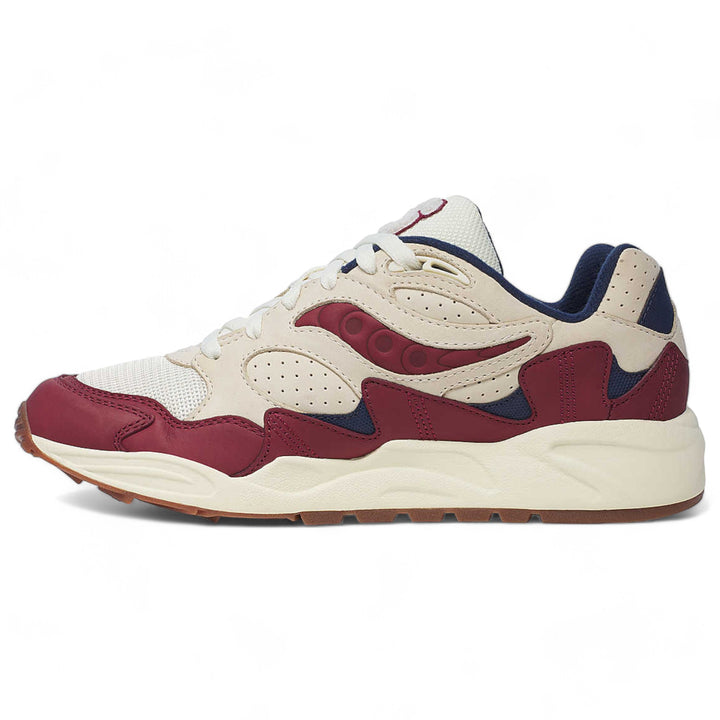 Saucony Grid Shadow 2 Ivy League Cream/ Burgundy