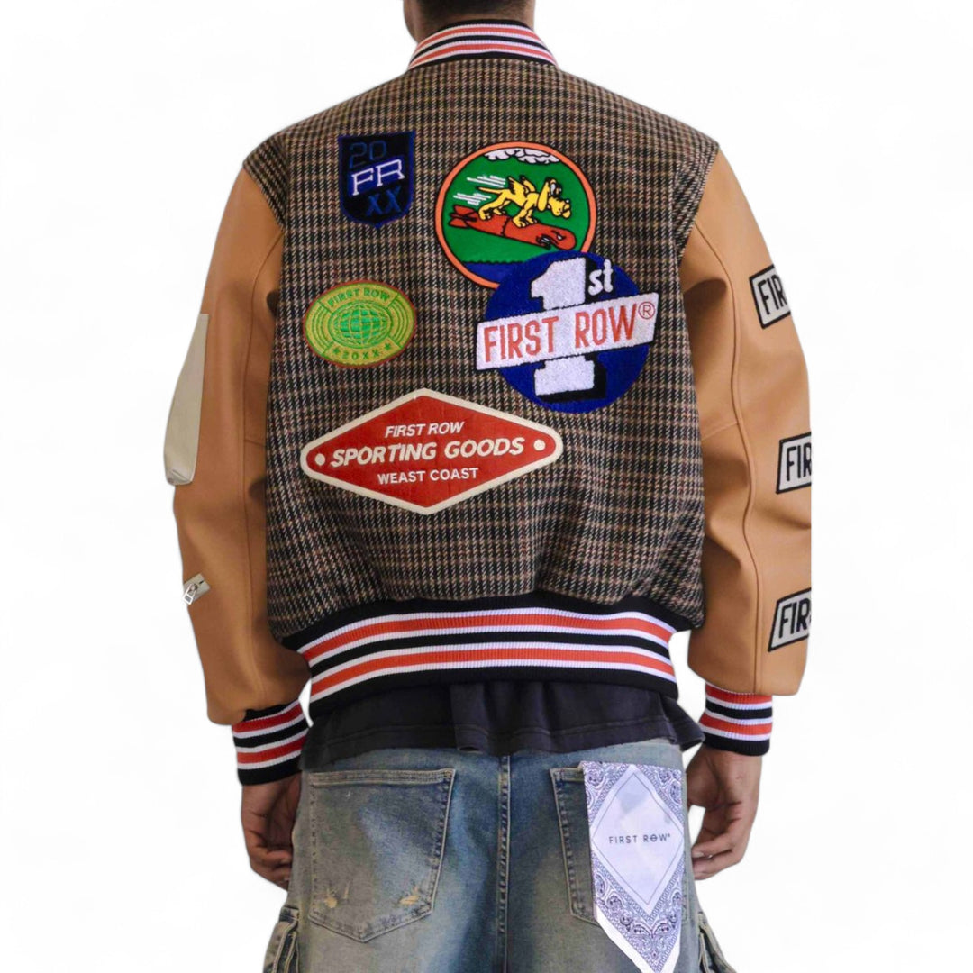 First Row All Over Logo Patches Jacket