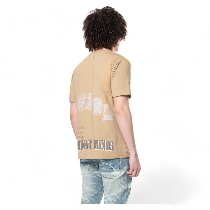 Smoke Rise Varsity Tee Dune Khaki