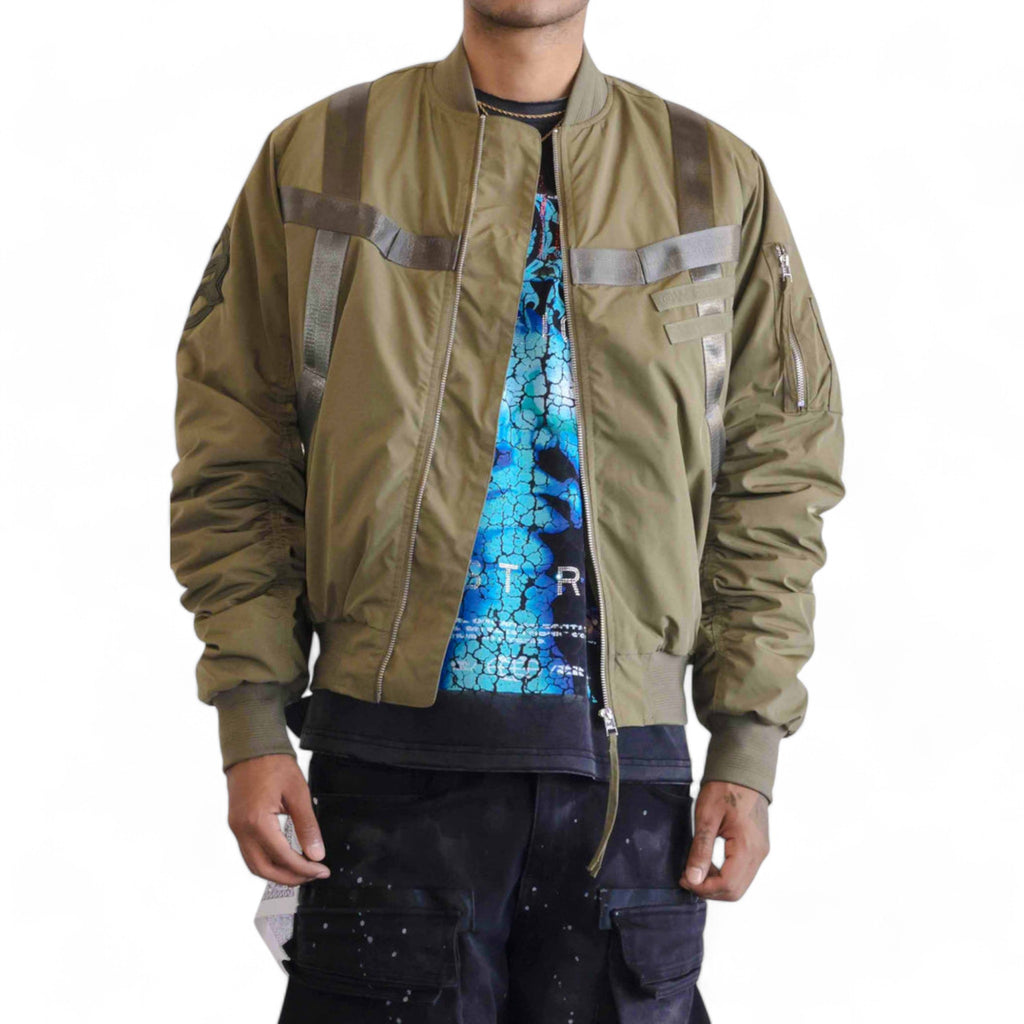 First Row Utility M A-1 Tape Jacket Olive – Purple Carpet Miami