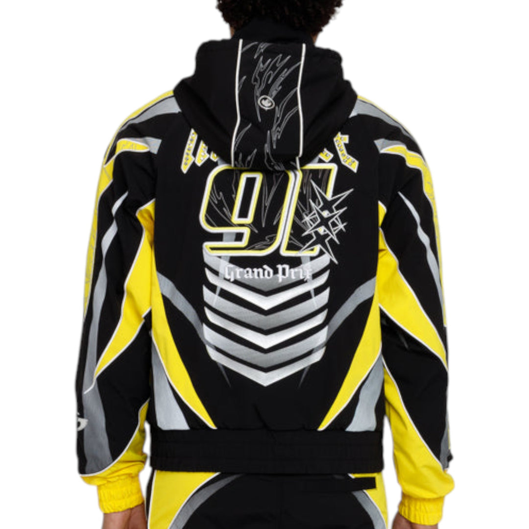 Smoke Rise Rising Colorblock Windbreaker Jacket Cyber Yellow