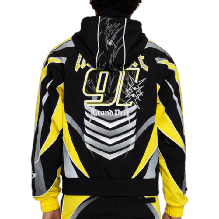 Smoke Rise Rising Colorblock Windbreaker Jacket Cyber Yellow