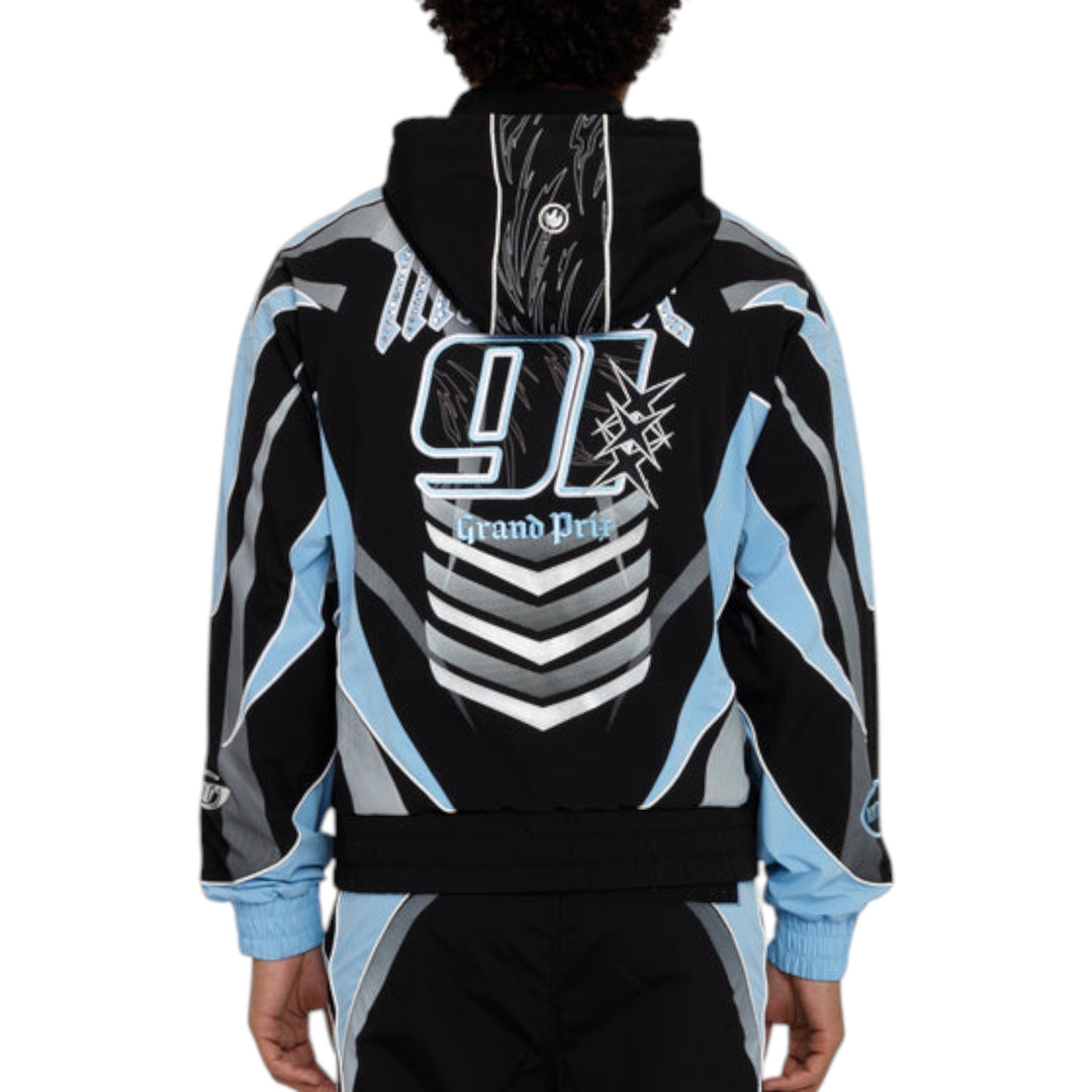 Smoke Rise Rising Colorblock Windbreaker Jacket Blue Bell