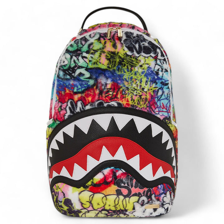 Sprayground Graffiti Faux Fur  Backbag