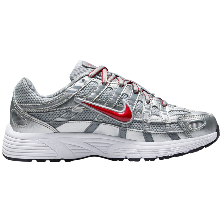 Nike P-6000 Metallic Silver Gym Red