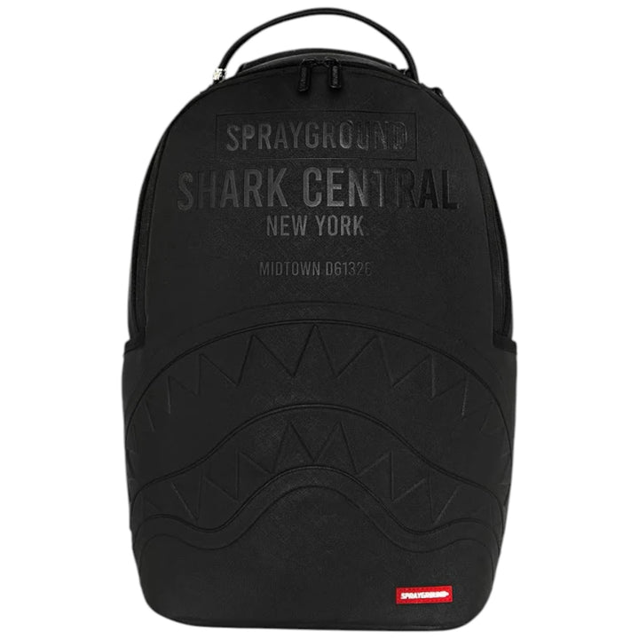 Sprayground SHARK CENTRAL EMBOSSED BLACK DLXSV BACKPACK