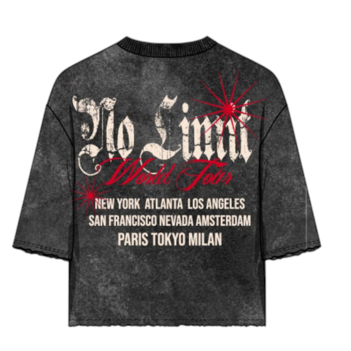 Roku No Limit Cropped Tee Black