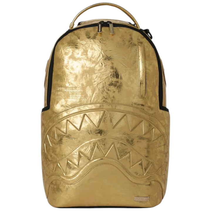 Sprayground SHARK CENTRAL GOLD LETTERING DLX BACKPACK