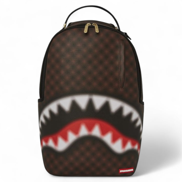 sprayground sharks in paris blur effect backpack