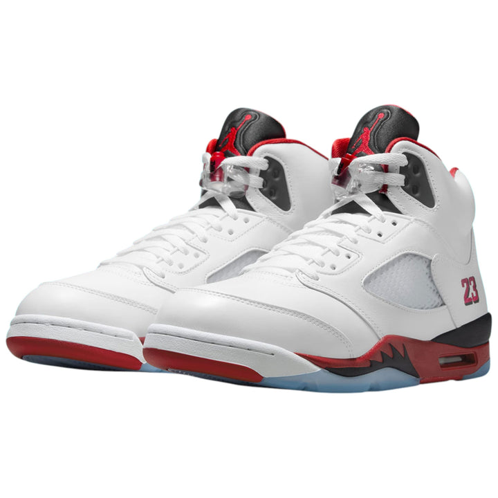 Air Jordan 5 Retro Fire Red Black Tongue