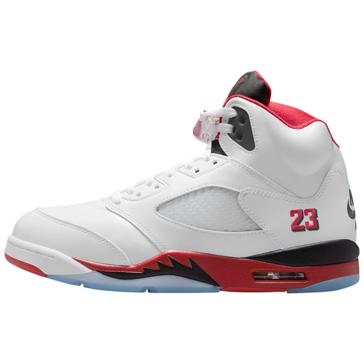Air Jordan 5 Retro Fire Red Black Tongue