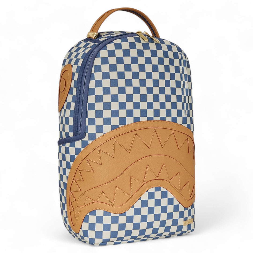 sprayground letter checkers  backbag