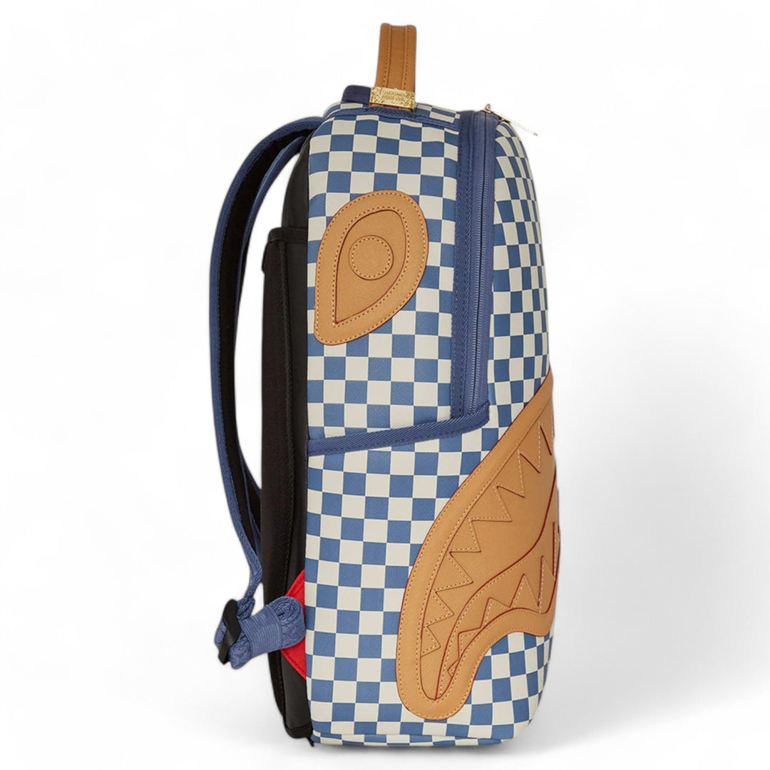 sprayground letter checkers  backbag