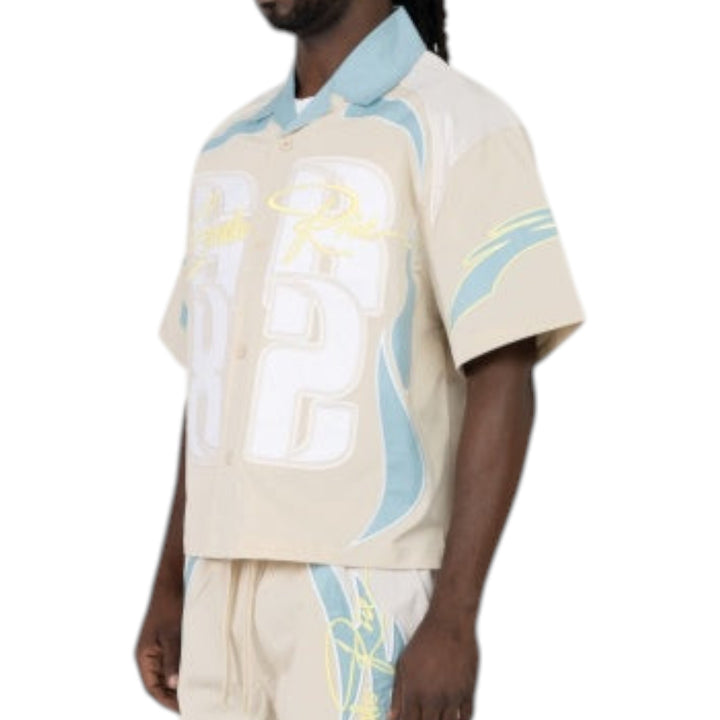 Smoke Rise Seize The Moment Button Up  Turquoise