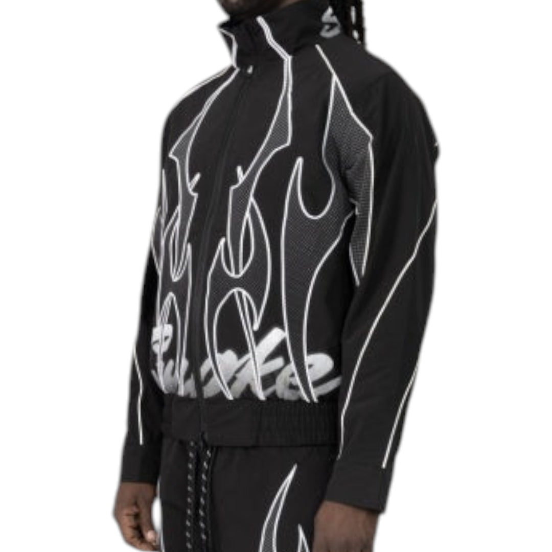 Smoke Rise Gear Shift Windbreaker Jacket Black