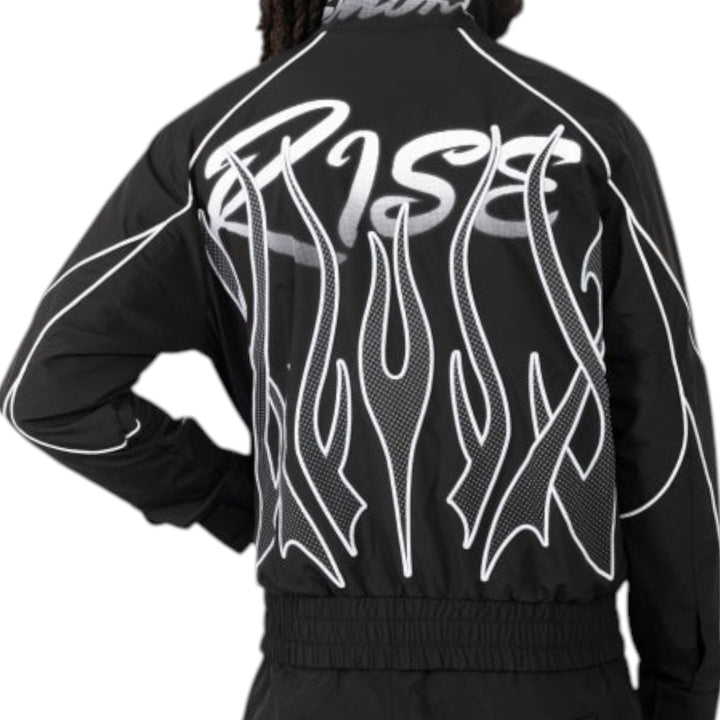 Smoke Rise Gear Shift Windbreaker Jacket Black