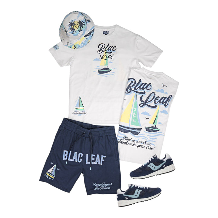 Blac Leaf Freedom In Your Soul Shirt , Dream Beyond Shorts Navy ( Sneaker & Hat Not Included)   Outfit Combo