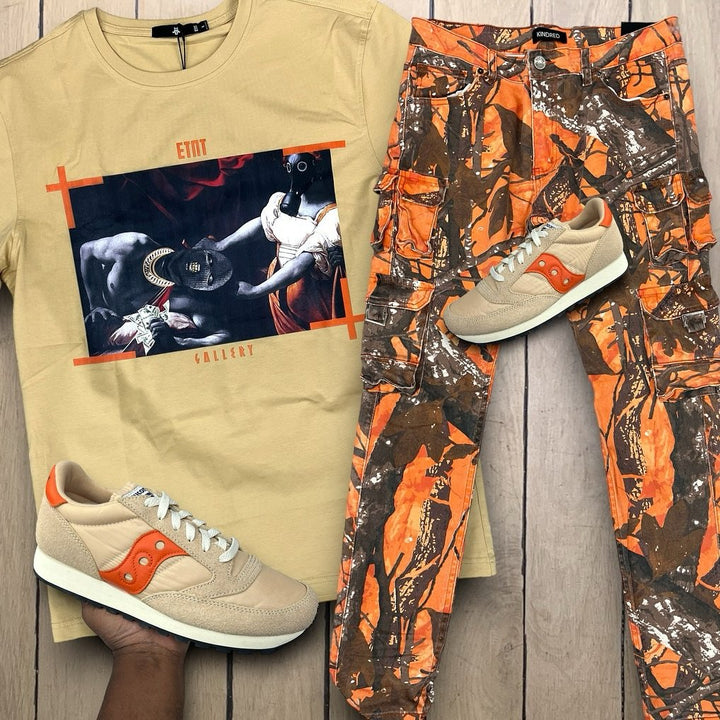 Eternity Art Gallery Tee Khaki 2XL Combo