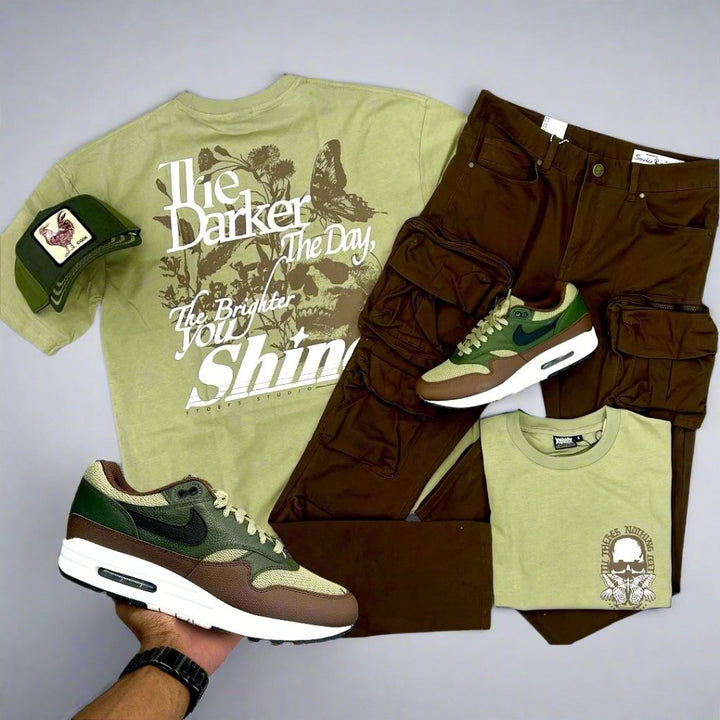 Stoefs Darker The Day Tee Olive combo